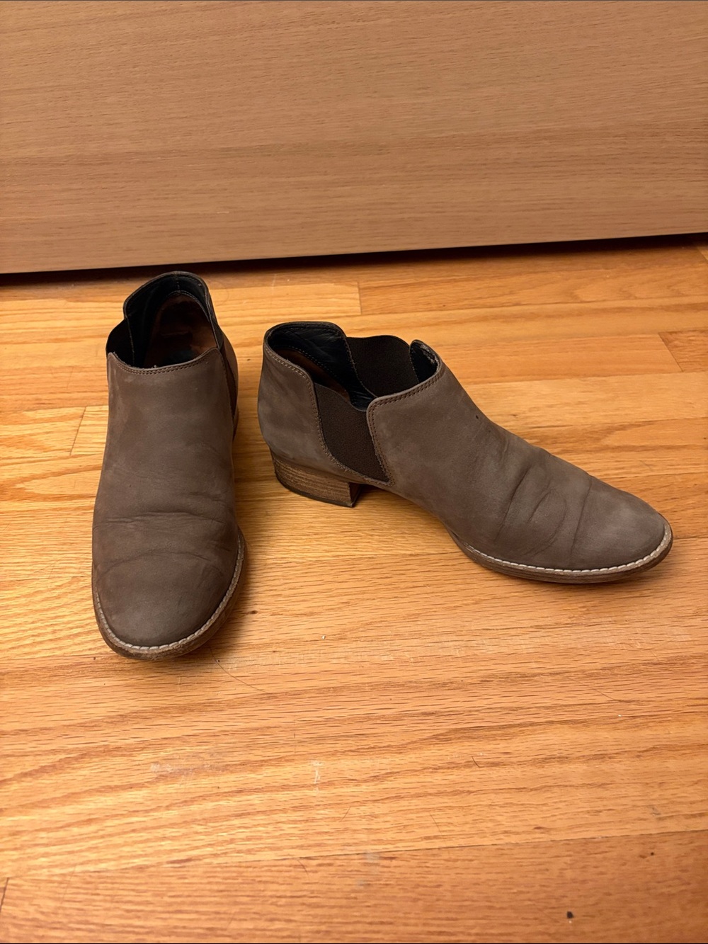 Paul Green Women's Brown Slip-On Ankle Booties